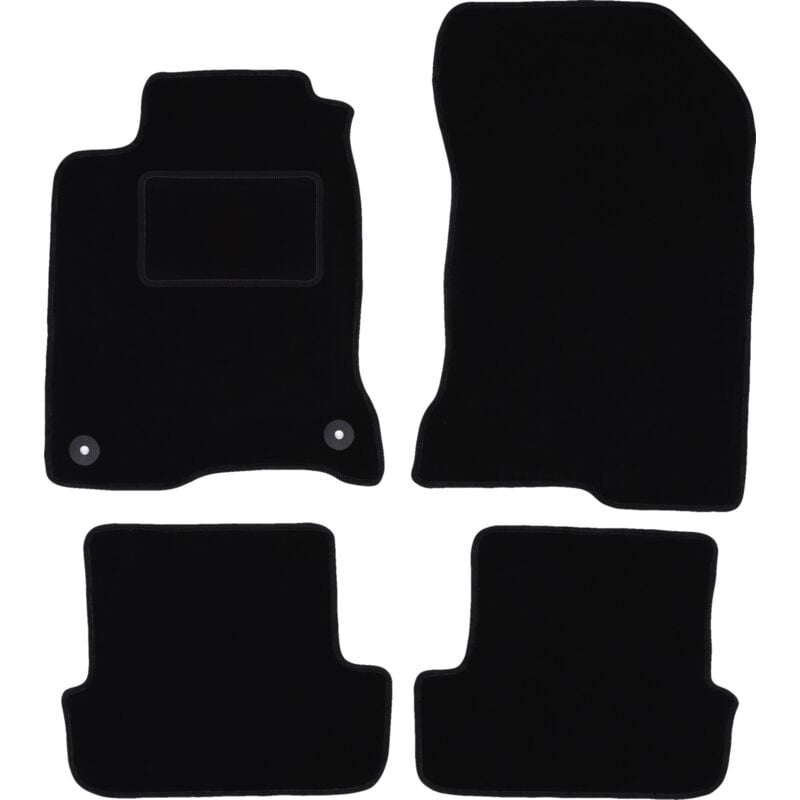 foto del prodotto tappetini in velluto nero per renault laguna iii coup 2007 2015 