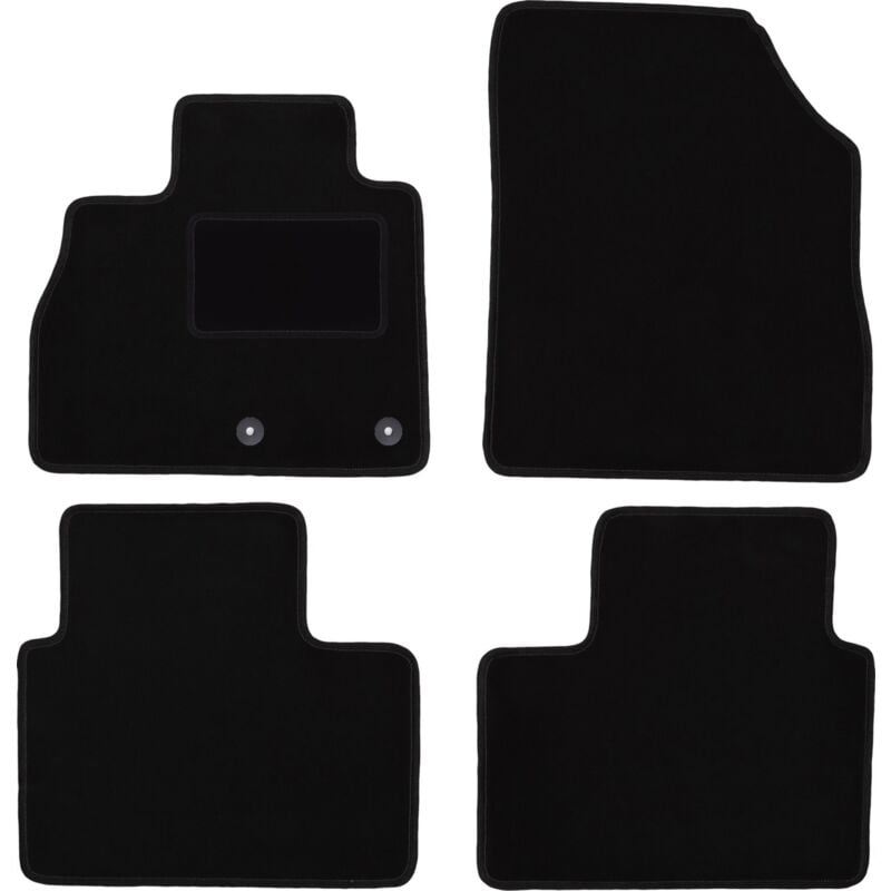 foto del prodotto tappetini in velluto nero per renault scenic iv minivan 2016 