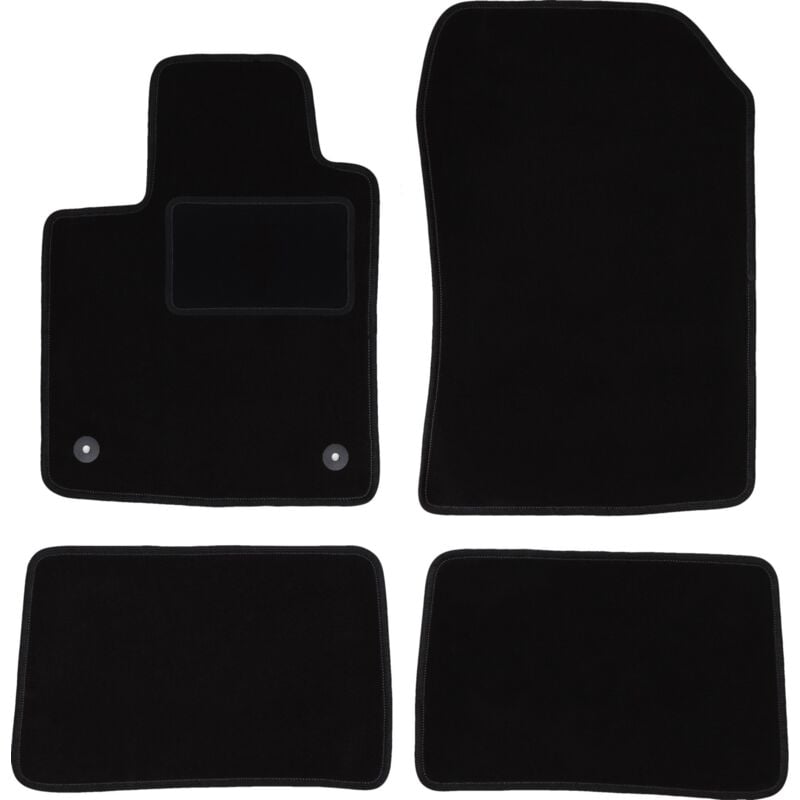 foto del prodotto tappetini in velluto nero per renault twingo ii hatchback 2007 2014 