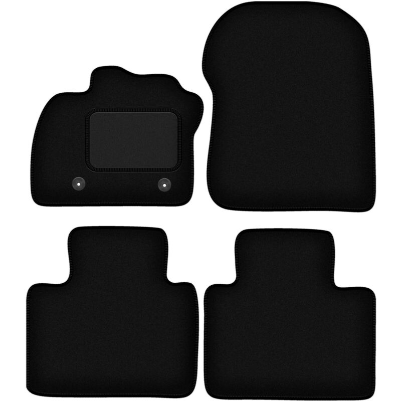 foto del prodotto tappetini in velluto nero per renault zoe hatchback 2013 