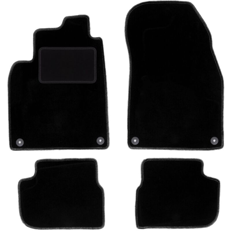 foto del prodotto tappetini in velluto nero per saab 9 3 ii cabrio 2002 2014 