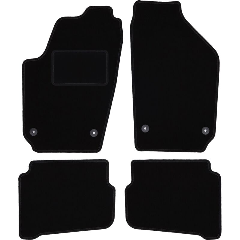 foto del prodotto tappetini in velluto nero per seat ibiza iii 6l hatchback 2002 2008 