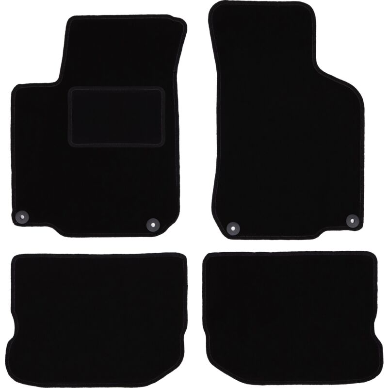 foto del prodotto tappetini in velluto nero per seat leon i hatchback 1999 2005 