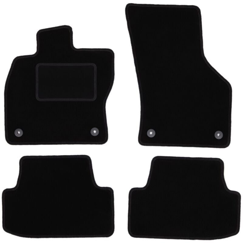 foto del prodotto tappetini in velluto nero per seat leon iii hatchback, station wagon, variant 2012 2020 