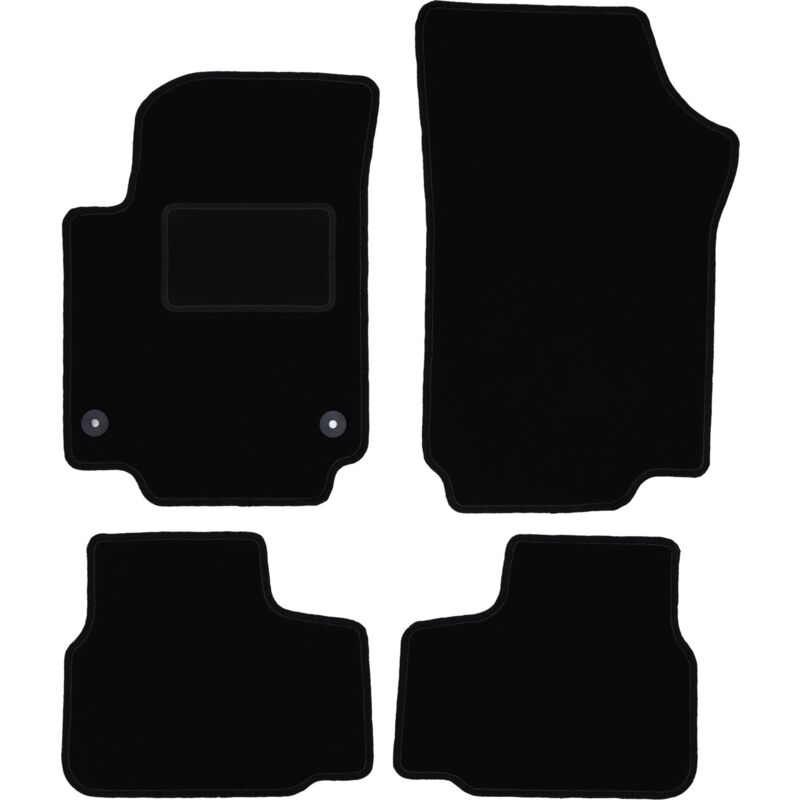 foto del prodotto tappetini in velluto nero per seat mii hatchback 2011 