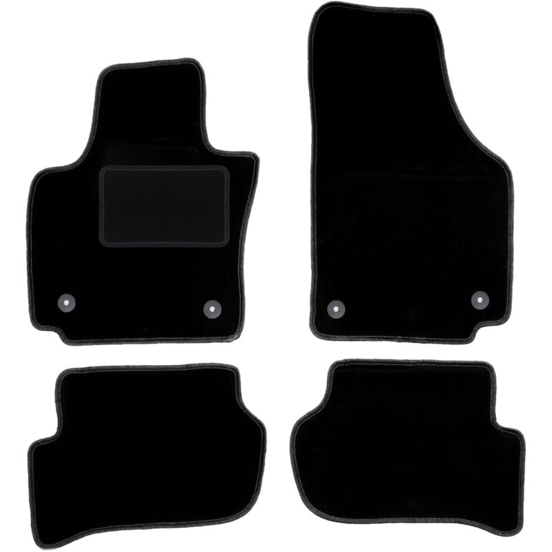 foto del prodotto tappetini in velluto nero per seat toledo iii monovolume 2004 2012 