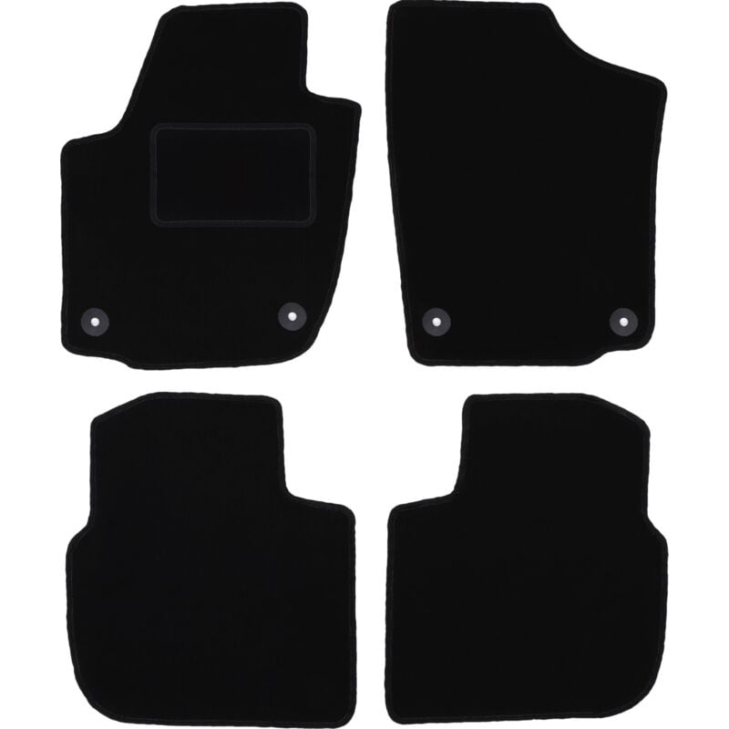 foto del prodotto tappetini in velluto nero per skoda roomster kombivan 2006 2015 