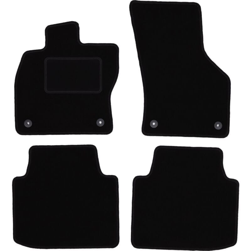 foto del prodotto tappetini in velluto nero per skoda superb iii station wagon, berlina 2015 2020 
