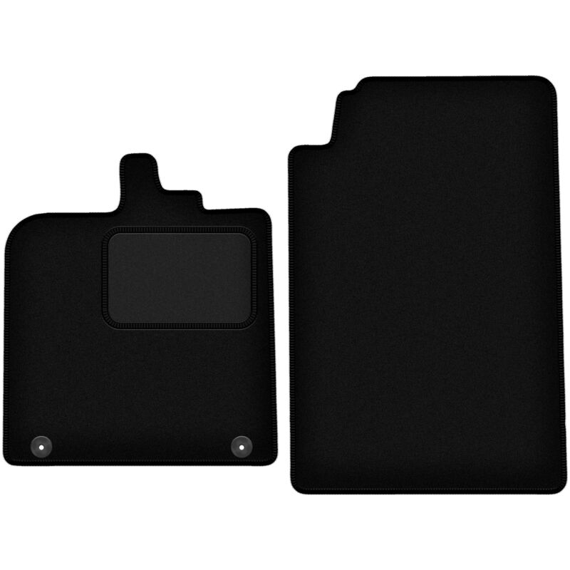 foto del prodotto tappetini in velluto nero per smart fortwo ii hatchback 2007 2014 