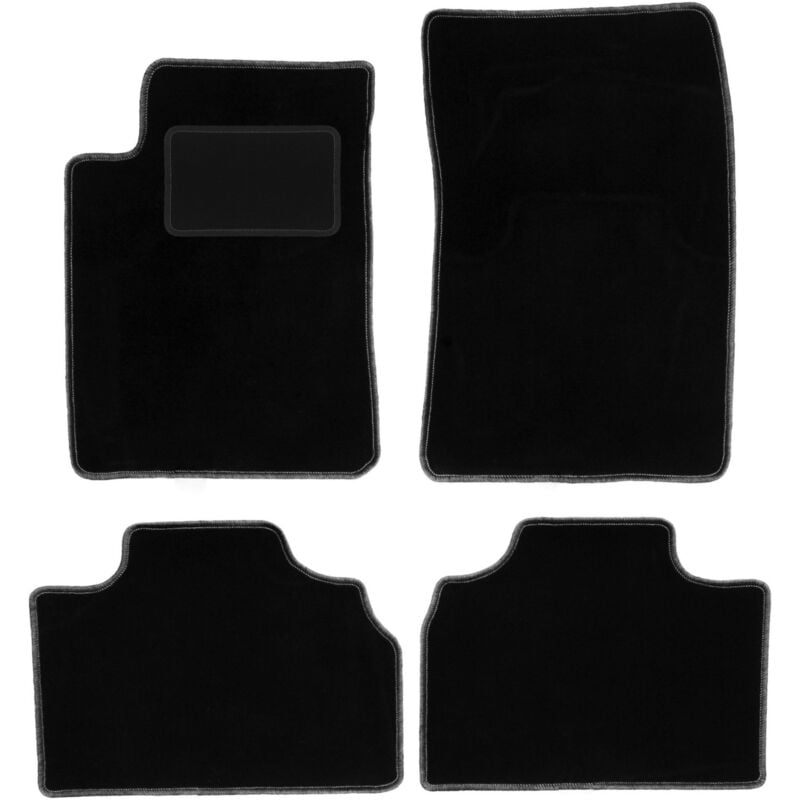 foto del prodotto tappetini in velluto nero per ssangyong kyron suv 2005 2014 