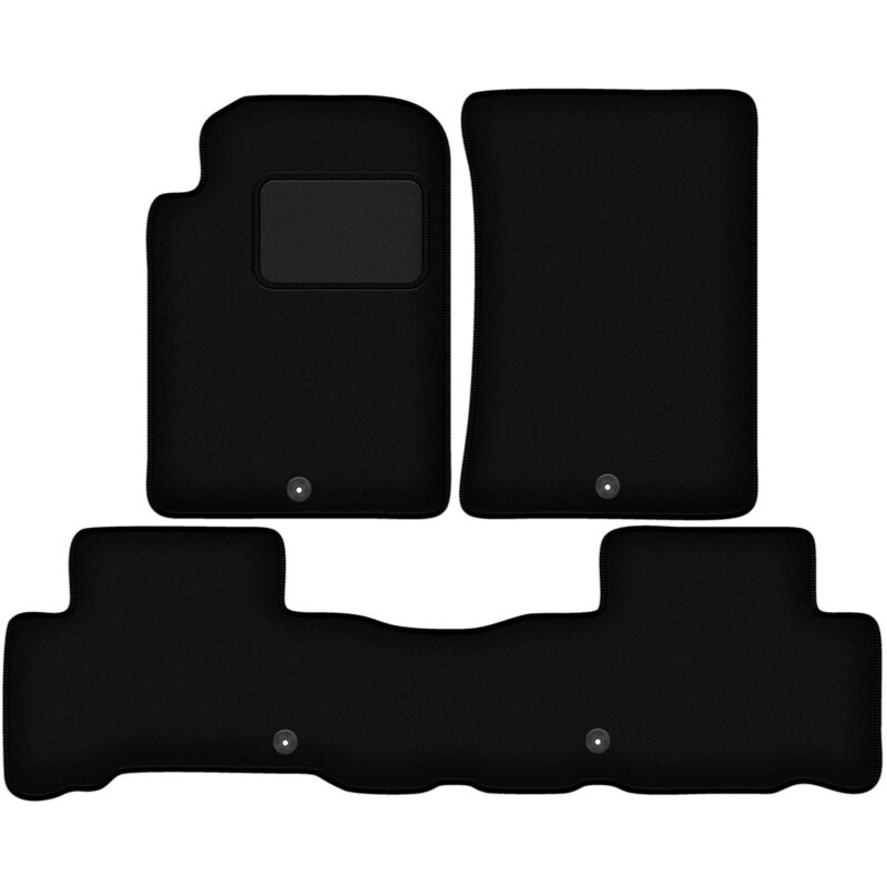 foto del prodotto tappetini in velluto nero per ssangyong rexton iii suv 2013 