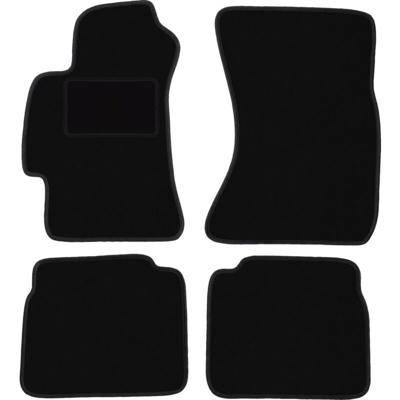 foto del prodotto tappetini in velluto nero per subaru impreza iii gh hatchback, station wagon, wrx 2007 2013 