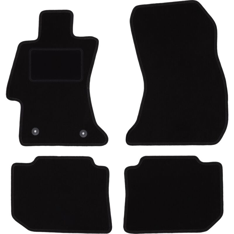 foto del prodotto tappetini in velluto nero per subaru impreza v hatchback, station wagon 2016 