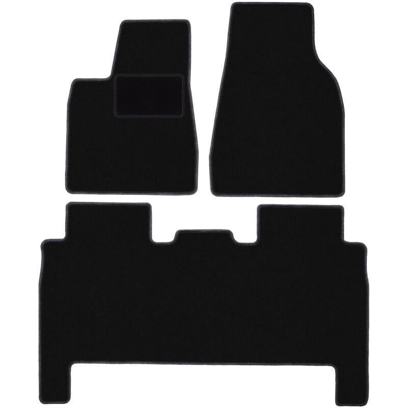 foto del prodotto tappetini in velluto nero per tesla model x suv 2016 