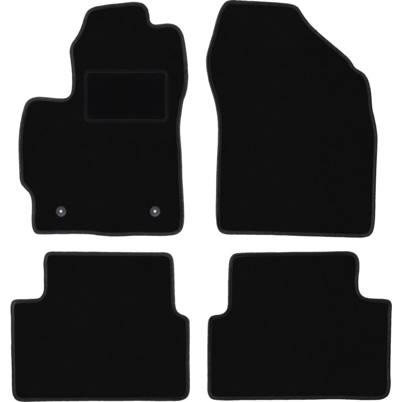 foto del prodotto tappetini in velluto nero per toyota auris i hatchback 2007 2012 