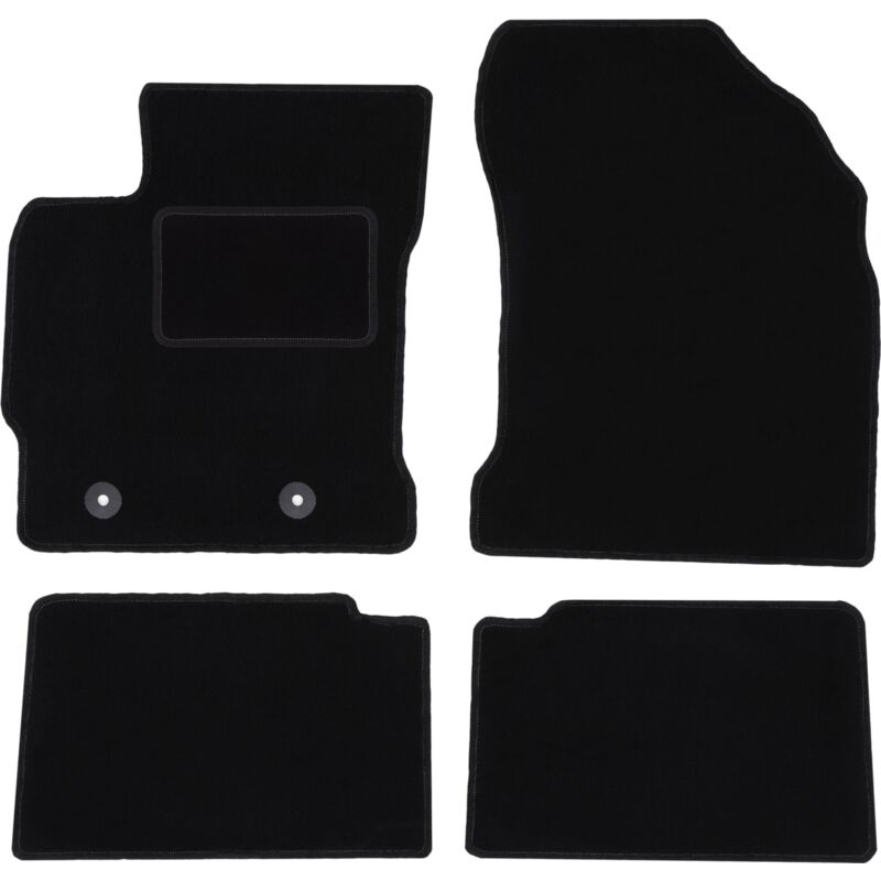 foto del prodotto tappetini in velluto nero per toyota auris ii hatchback, station wagon 2012 2018 