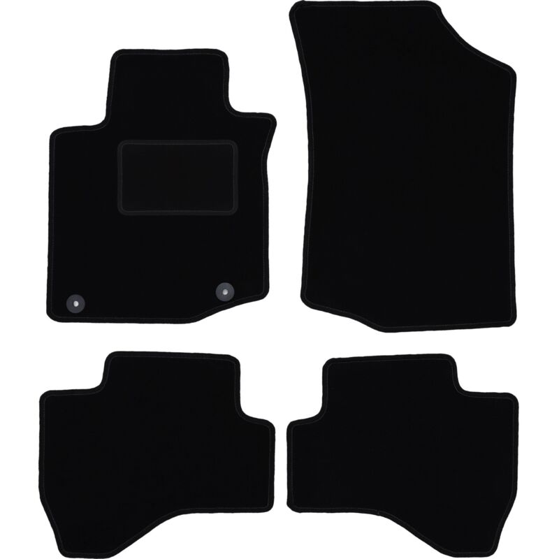 foto del prodotto tappetini in velluto nero per toyota aygo i hatchback 2005 2014 