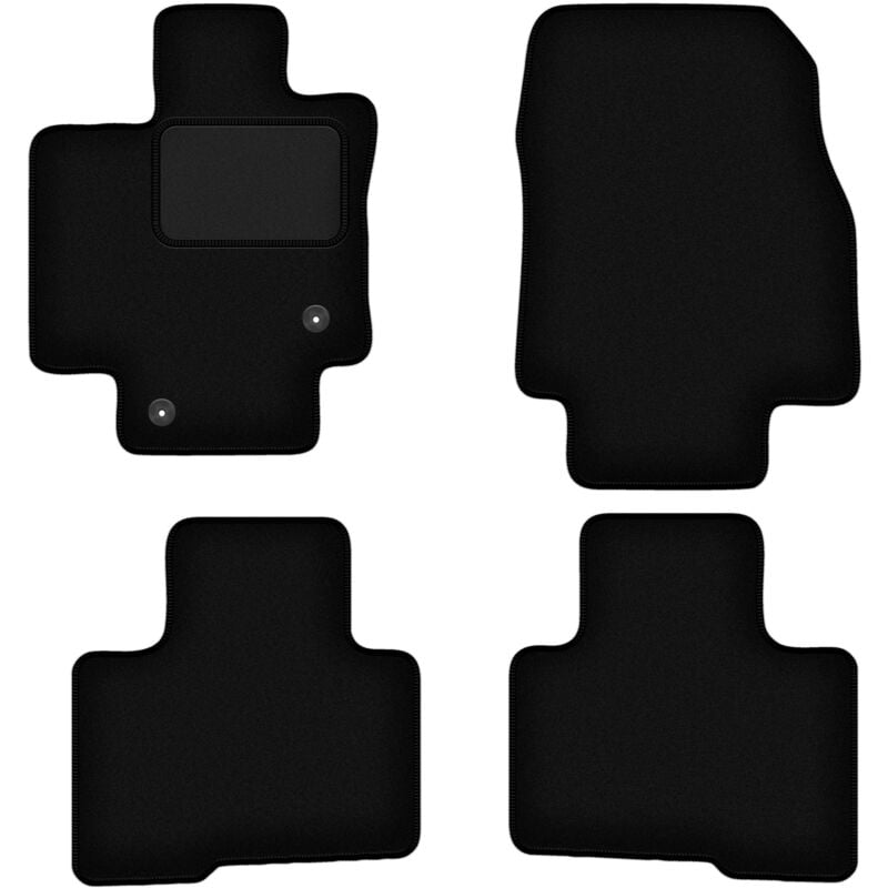 foto del prodotto tappetini in velluto nero per toyota highlander iv suv 2021 
