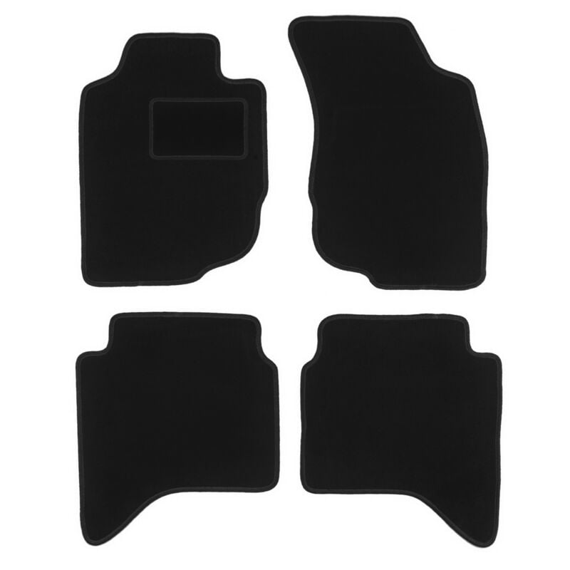 foto del prodotto tappetini in velluto nero per toyota hilux vii n25 n2 pick up 2006 2015 