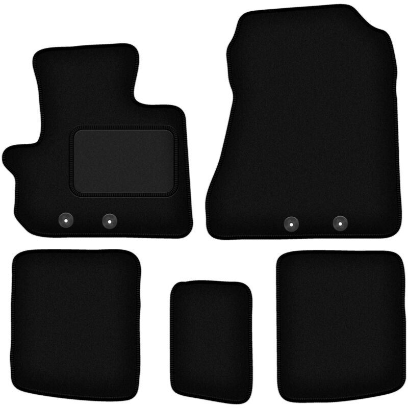 foto del prodotto tappetini in velluto nero per toyota iq hatchback 2009 