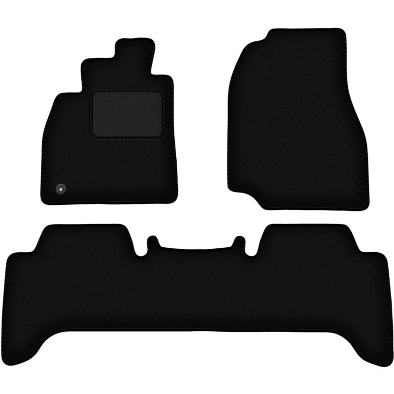 foto del prodotto tappetini in velluto nero per toyota land cruiser j100 fuoristrada 1998 2007 