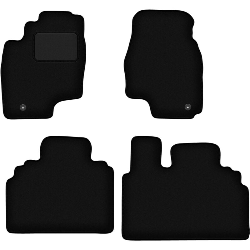 foto del prodotto tappetini in velluto nero per toyota previa ii minivan 2000 2005 