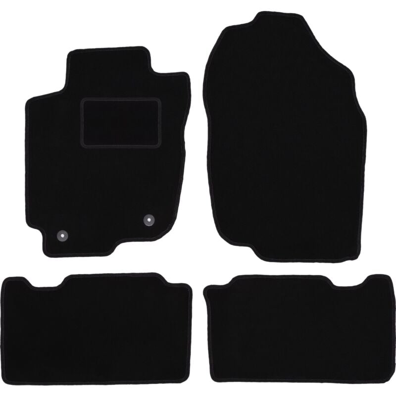 foto del prodotto tappetini in velluto nero per toyota rav4 iv suv non ibrido 2013 2019 