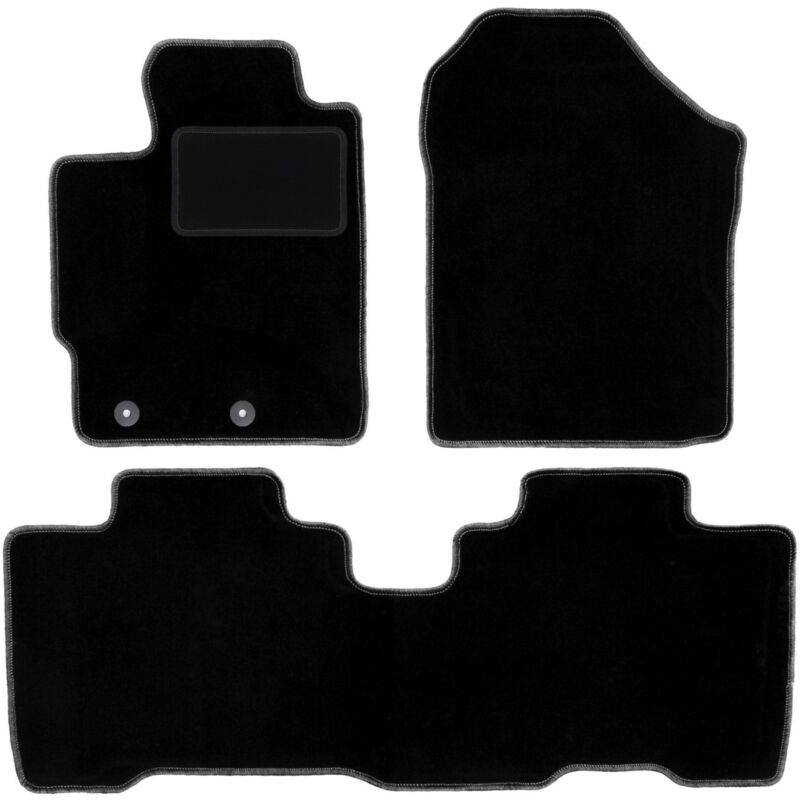 foto del prodotto tappetini in velluto nero per toyota verso s minivan 2010 2015 
