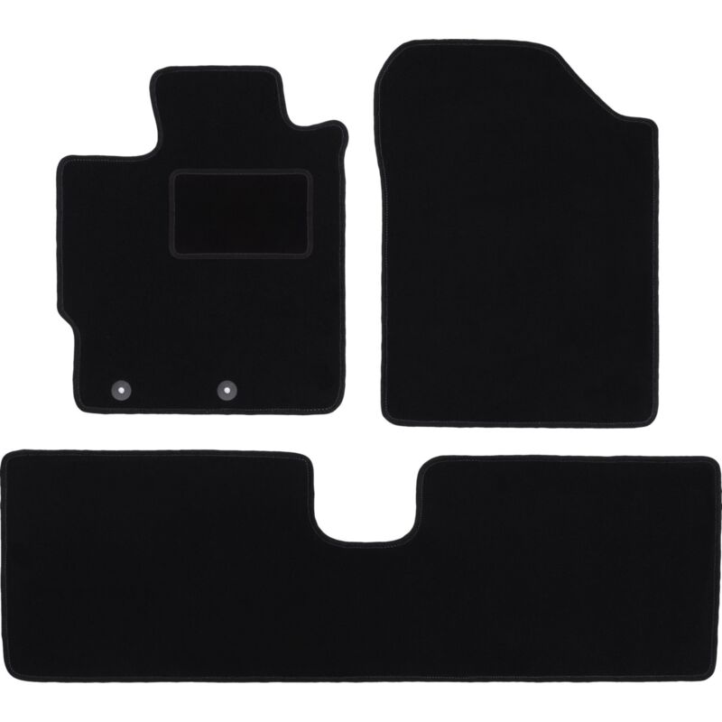 foto del prodotto tappetini in velluto nero per toyota yaris iii benzina 2011 2019 