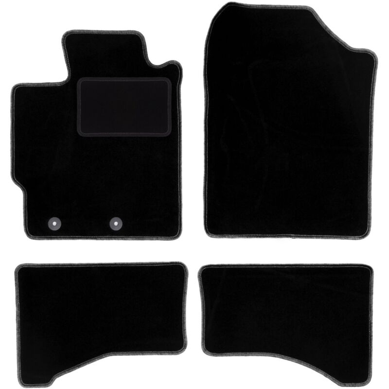 foto del prodotto tappetini in velluto nero per toyota yaris iii fl hatchback 2017 2020 