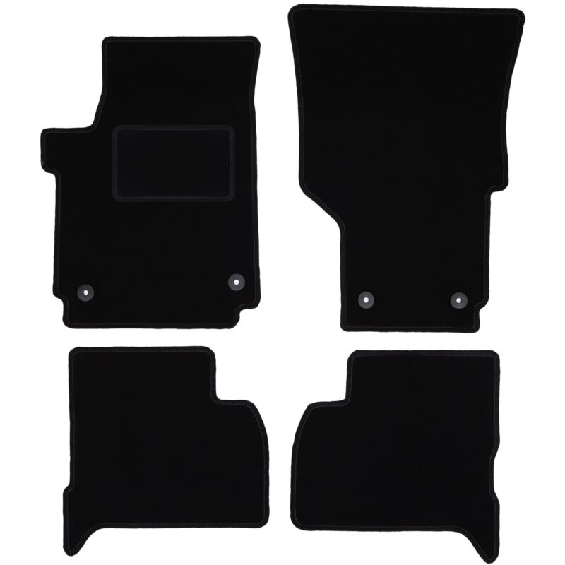 foto del prodotto tappetini in velluto nero per volkswagen amarok pick up 2010 