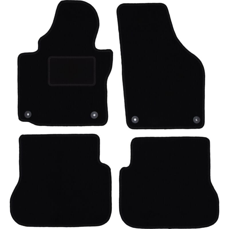 foto del prodotto tappetini in velluto nero per volkswagen caddy 2k fl minivan 2010 2015 