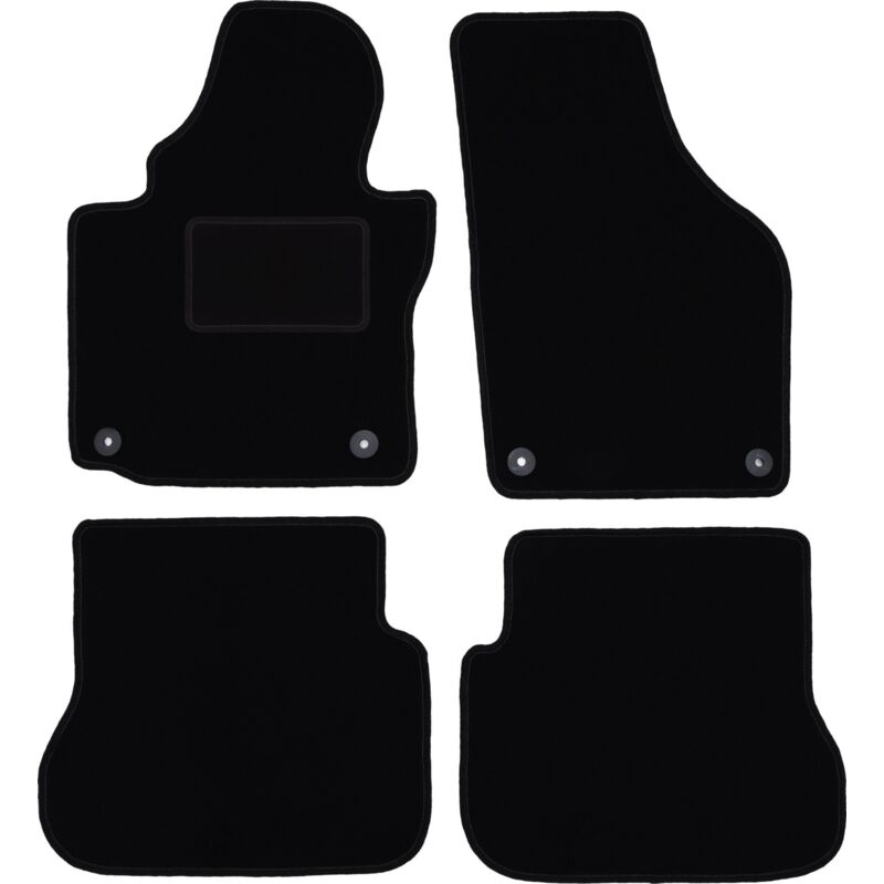 foto del prodotto tappetini in velluto nero per volkswagen caddy 2k minivan 2004 2010 