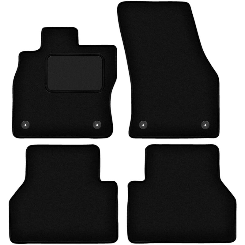 foto del prodotto tappetini in velluto nero per volkswagen caddy iv kombivan 2020 