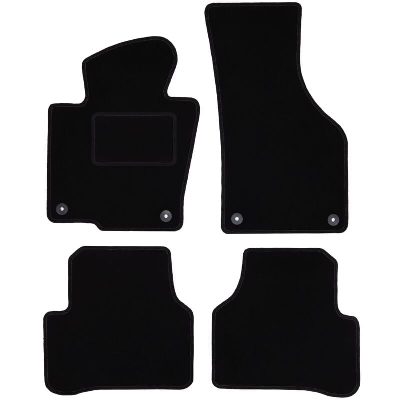 foto del prodotto tappetini in velluto nero per volkswagen cc coup 2012 2017 