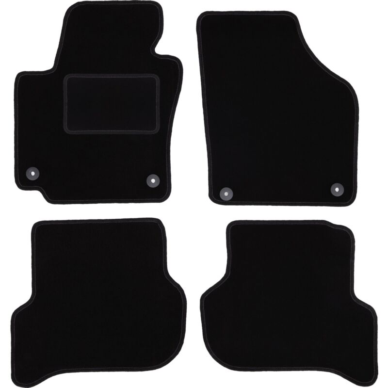 foto del prodotto tappetini in velluto nero per volkswagen golf plus minivan 2005 2014 