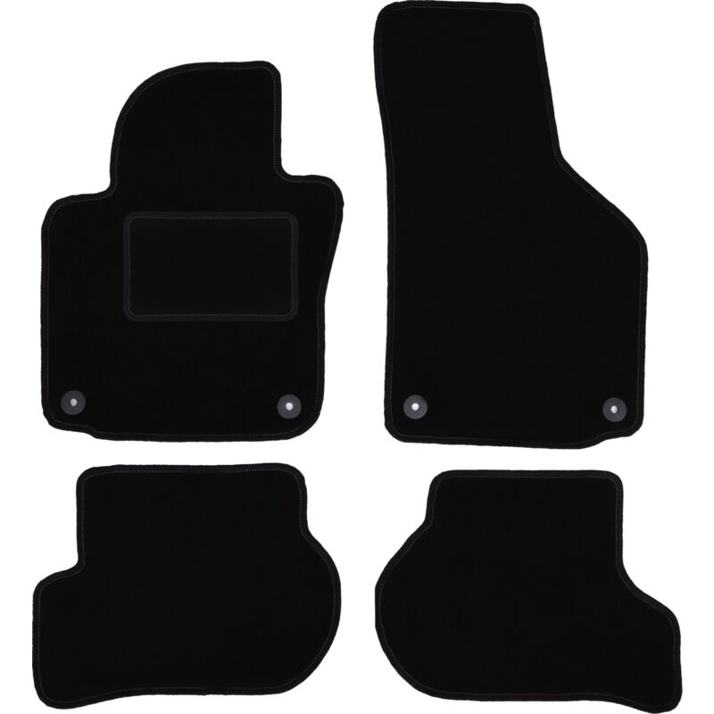 foto del prodotto tappetini in velluto nero per volkswagen golf v hatchback, variant, station wagon 2003 2009 