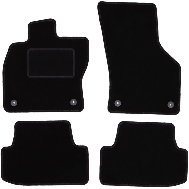 foto del prodotto tappetini in velluto nero per volkswagen golf vii alltrack, hatchback, station wagon, variant 2012 