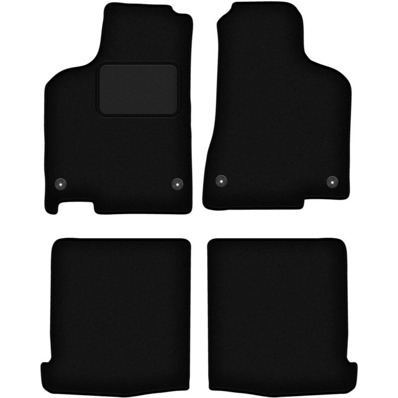 foto del prodotto tappetini in velluto nero per volkswagen lupo 3l hatchback 1997 2005 