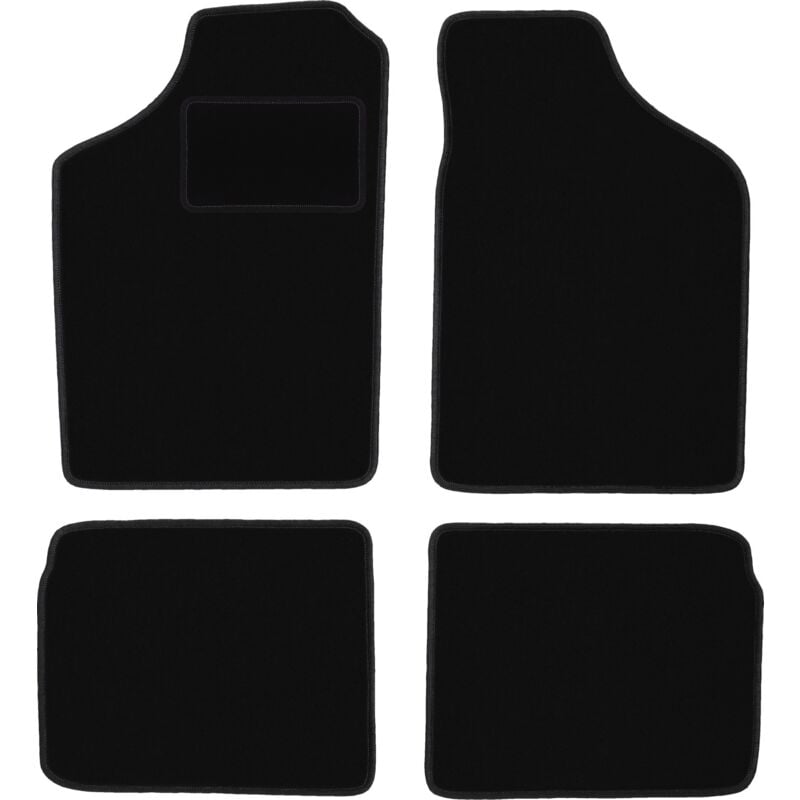 foto del prodotto tappetini in velluto nero per volkswagen polo ii coup , hatchback, berlina 1981 1992 