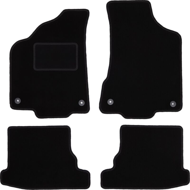 foto del prodotto tappetini in velluto nero per volkswagen polo iii fl 6n2 hatchback, berlina, classica 1999 2001 