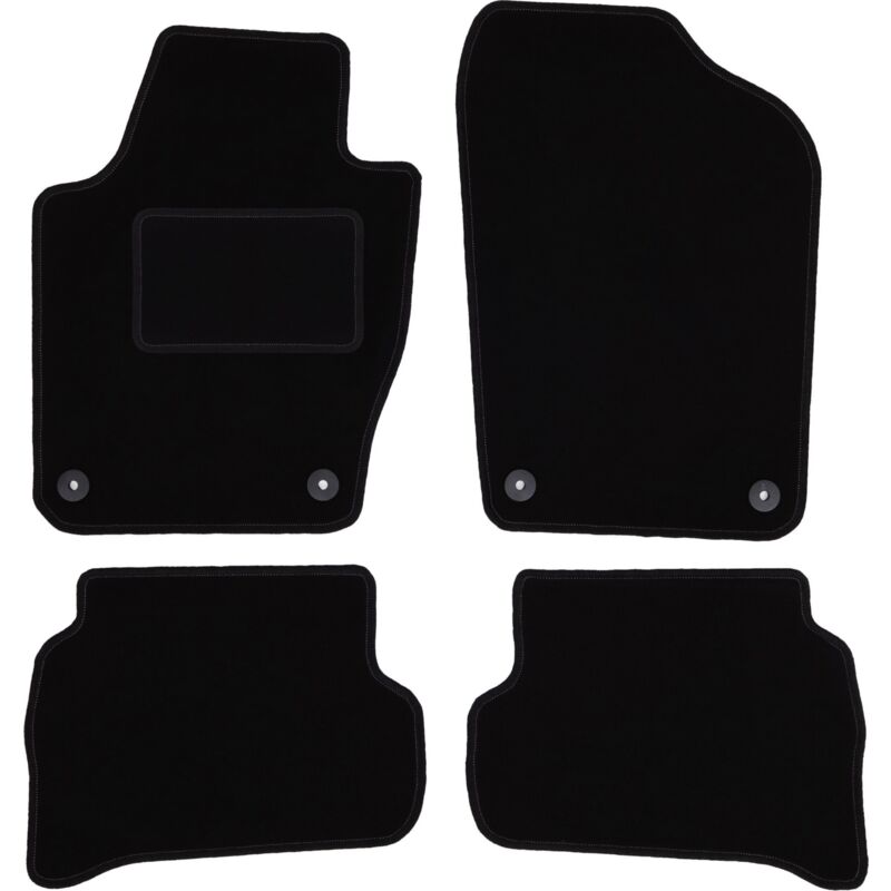 foto del prodotto tappetini in velluto nero per volkswagen polo v hatchback 2009 2017 