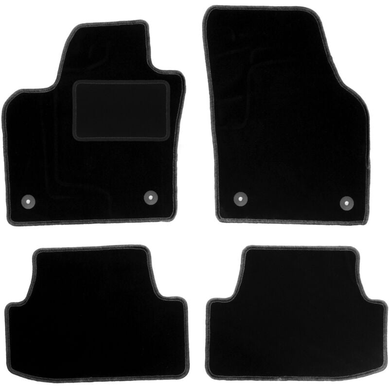 foto del prodotto tappetini in velluto nero per volkswagen polo vi hatchback 2017 