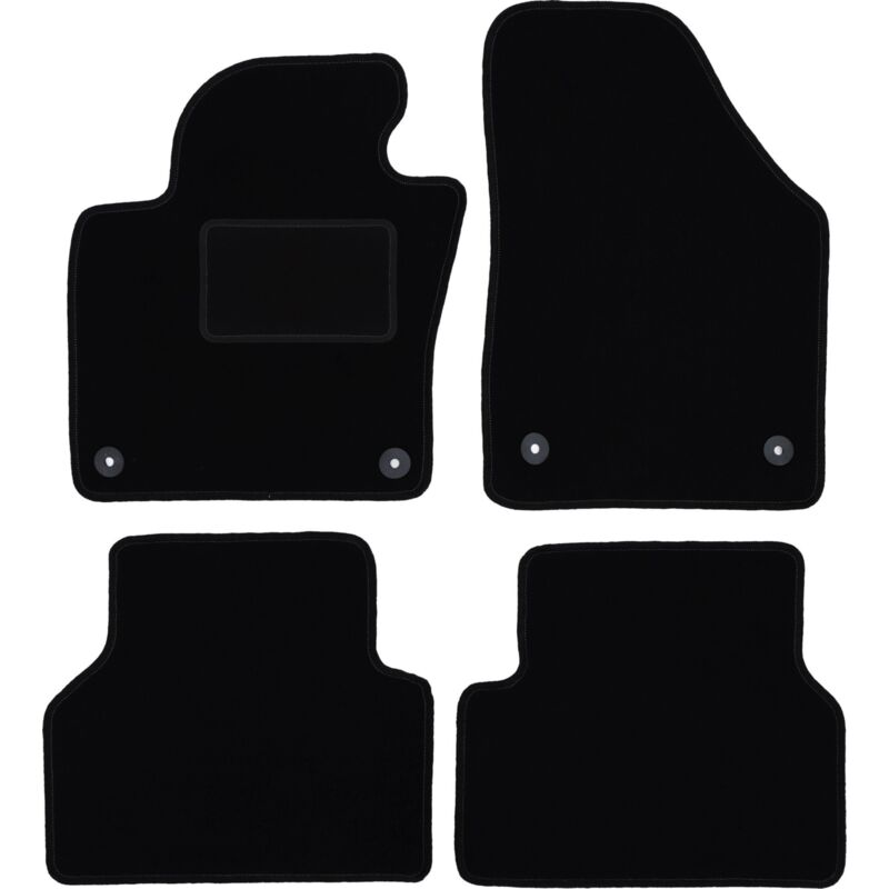 foto del prodotto tappetini in velluto nero per volkswagen tiguan i monovolume 2007 2015 