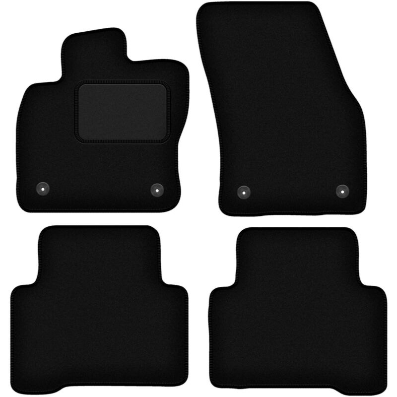 foto del prodotto tappetini in velluto nero per volkswagen touran ii minivan 2016 