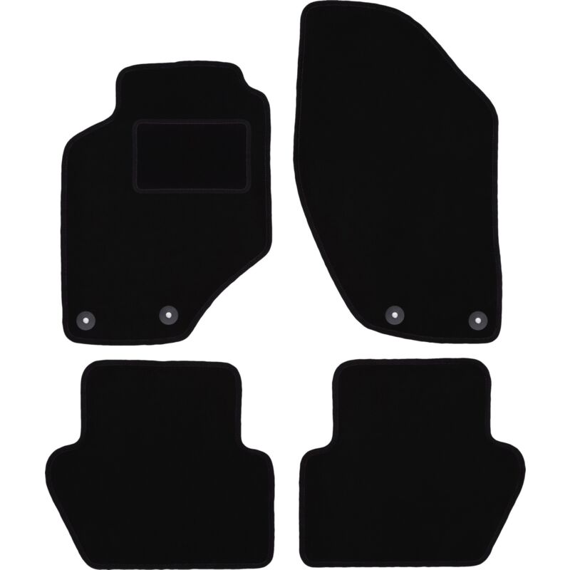 foto del prodotto tappetini in velluto nero per volvo c70 i cabrio, coup 1997 2005 
