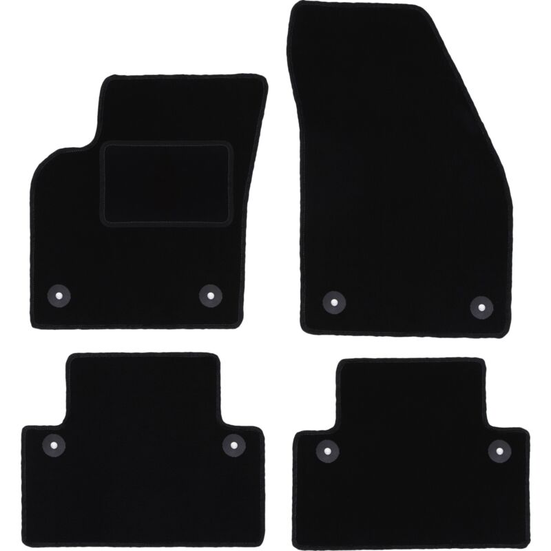foto del prodotto tappetini in velluto nero per volvo v50 station wagon 2004 2012 