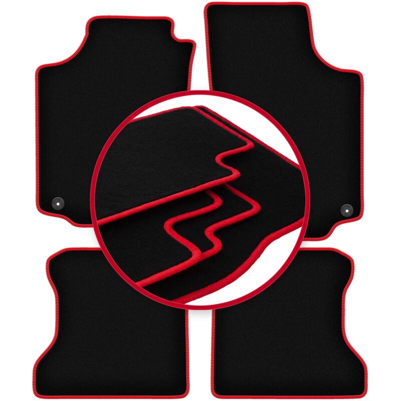 foto del prodotto tappetini per auto carlux red per opel combo c kombivan 2001 2011 