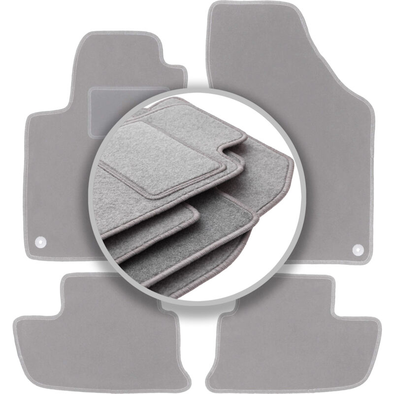foto del prodotto tappetini per auto grigio cenere per peugeot rcz coup 2010 2015 