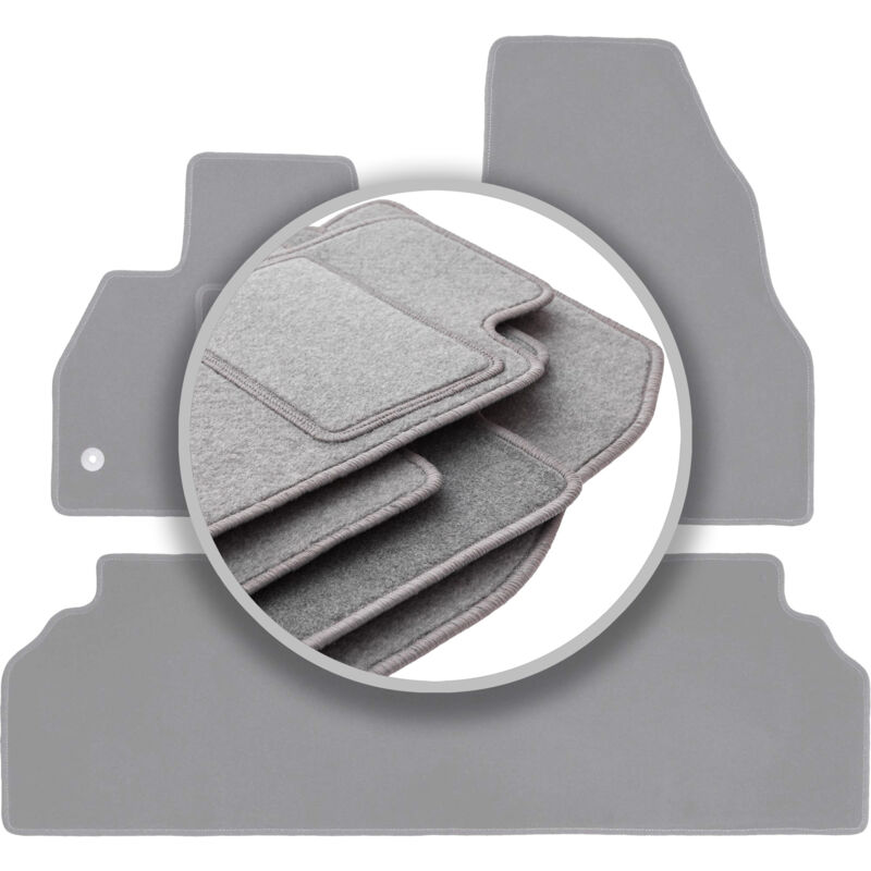 foto del prodotto tappetini per auto grigio cenere per renault kangoo ii kombivan 2007 